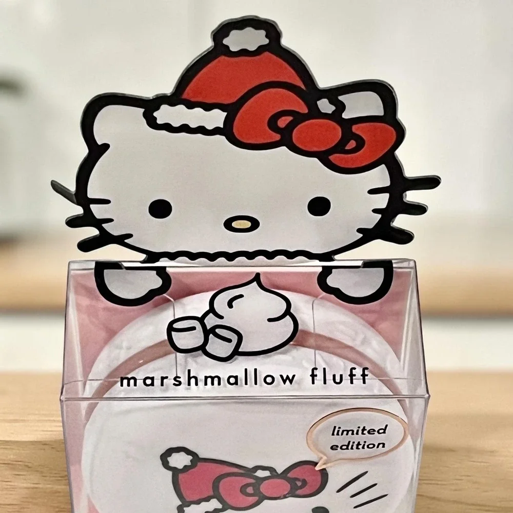The Crème Shop Hello Kitty Macaron Lip Balm Marshmallow Fluff Limited Edition